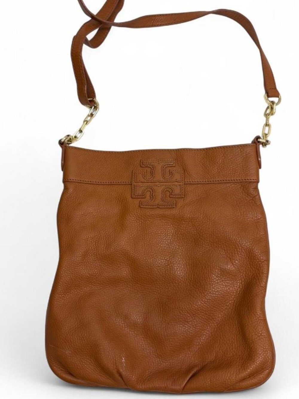 Tory Burch Tan Leather Crossbody Bag